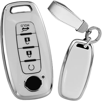 TECART Key Fob Case Protection for Nissan X-Trail 2023 Key Holder Keychain Ke...
