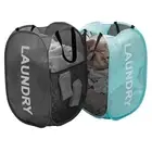 Mesh Pop Up Laundry Hampers, Collapsible Laundry Baskets Portable Clothes Ham...