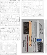 Mr. Pen Professional 17-Piece Geometry Set for Architects and Designers