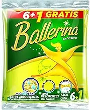 Ballerina Cleaning Cloth, Yellow, 6 + 1 Piece