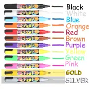 12x Chalk Liquid Marker Pen Write On Wipe Off Wedding Blackboard Chalkboard AU