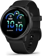 [Garmin] vivoactive® 6, GPS Smartwatch, Slate with Black Band