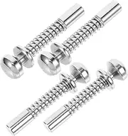 QUMIIRITY 4Pcs Spring Loaded Screen Plunger Latches for Windows and Cages Durable Security Pins for Reliable Locking and Easy Installation for Window Screen Repair and Long Term Use