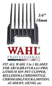 Wahl 3/4"(18mm) Attachment GUIDE 5 in 1 Blade COMB-Beretto,Genio,Academy Clipper