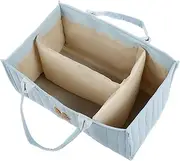 Baby Diaper Caddy Organizer, Large Capacity Baby Diaper Caddy Basket, Portable Baby Shower Basket, Newborn Essentials, With Removable Divider (Blove)