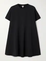 [LOEWE] LOEWE - Trapeze Cotton-blend Jersey Mini Dress - Black - small small Black
