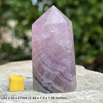 Rainbow Fluorite Tower Healing Crystal Stone - Certified