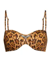 Logo bikini top 1B,2C,1C,4B,4C Brown