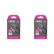 2PK Core Essentials 3.5mm Jack to Type-C Audio Adaptor Stereo Converter Black