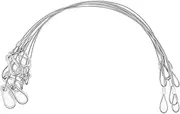 SWOOMEY 8pcs Durable Stainless Steel Safety Rope Lanyard for Stage Light Protection Heavy Duty Wire Hangers Flexible and Sturdy Stage Light Supplies