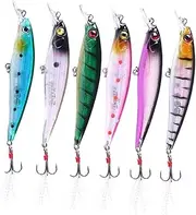 Sosoport 6pcs Durable Outdoor Fishing Bait Supplies Simulation for Angling Essential Fake Fishing Gear for Relaxing Outdoor Activities