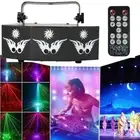 Patterns Laser Projector Light 9-EYE LED DMX RGB Strobe Scan Disco Party Lamp