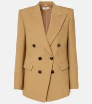[Chloe] Chloé Wool grain de poudre blazer AU 8 brown