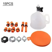 Convenient 15Pcs Plastic Filling Funnel Spout for Quick Liquid Filling