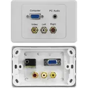 PRO2 PRO1277 VGA + Composite AV + PC Audio Suit Clipsal Wall Plate 1X VGA Socket To Socket VGA +