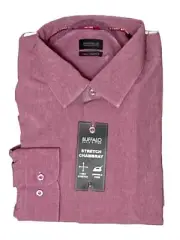 Buffalo By David Bitton Mens Chambray Rose Colored Button Down Shirt In Sz Xl Ne