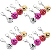 VICASKY 36Pcs Pet Collar Charms Durable Iron Bells for Dogs Cats Versatile DIY Accessories for Collars Keychains and Decorations Soft Chime