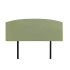 Palermo Curved Double Bed Deluxe Headboard Bedhead Linen Fabric Olive Green