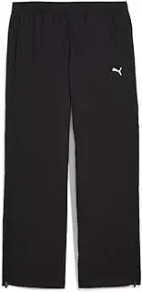 OP 631913 Women's Casual Sports Long Pants, Relaxed Fit, Dare to Relaxed, Woven Zip-Off Pants, Puma Black (01), M