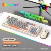 USB Wired Game Keyboard Mouse Set Illuminated Female Keyboard