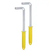 2pcs Hex Key Wrench 14mm L-Shape Hexagon Metric Wrenches with Non-slip Handle