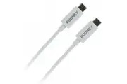 PUDNEY P1127 USB 3.1 - 10Gbps USB-C Cable - 1m - White Data & Charge - PVC
