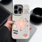 Cute Flower Soft Phone Case For iPhone 16 Pro Max 15 14 13 12 11 Silicone Cover