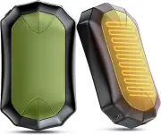 2 Pack Hand Warmers Magnetic Rechargeable Electric Reusable Portable Green