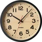 KATOMOKU Muku Clock 15 Black Radio Controlled Clock Continuous Seco... Brand New