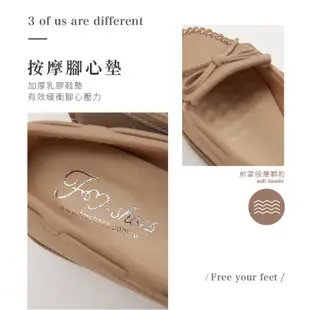 FM SHOES 朵結手縫厚底豆豆鞋 綠