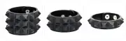 Studded Rubber Silicone Pyramid Gothic Bracelet Punk Goth Thrash Rockabilly