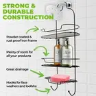 1PC Home Master® Shower Caddy Deluxe Black Rust Proof 3 Tier 28 x 58cm
