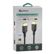 Sansai Displayport 1.5m 4k Male To Male Monitor Display Cable