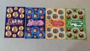 Stink Factory Dr. Stinky’s Scratch-N-Sniff Scented Stickers- Lot Of 4 Sheets