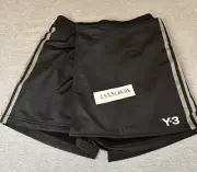 Yohji Yamamoto adidas Y-3 Womens Small Black Firebird Short Skort H63068 Black