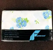 Vintage Fieldcrest Floral Twin Fitted Sheet Percale