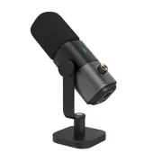 XLR/USB Podcast Microphone for Dynamic Microphone with Deskstand