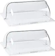 Food-Grade PC Chafing Dish Cover, Clear Dome Lid, Display Cover for Baking Pan for Restaurant, Hotel, Bakery