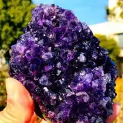 812g Natural Amethyst Geode Mineral Specimen Crystal Quartz Energy Decoration