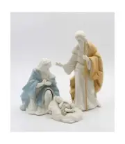Cosmos Gifts Fine Porcelain Holy Family Nativity Set, 10-1/2" H