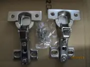 105 Degree SOFT Close Cabinet Door Hinge Concealed Euro Half Overlay H-Quality