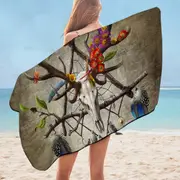 Native American Features Microfiber Beach Towel