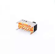 10Pcs 5mm High Knob 8 Pin 3 Position DP3T Vertical Slide Switch SS23D03-G5