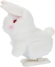MOLUCKFU Little White Rabbit Doll Bulk B Stuffed Bunny for Babies Wind up Bag Fillers for Windup for Walking Rabbits Plastic