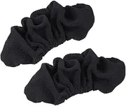 Garneck 2pcs Office Chair Armrest Covers,Arm Rest Slipcovers,Thickened Office Computer Chair Armrest Protect Covers, Elastic Band Chair Arm Rest Sleeves (Black)