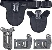 Spiderholster SpiderPro Mirrorless Dual Camera System v2 - The Professional Quick Draw Carrying System for (2) Mirrorless Cameras and Heavy Equipment, D206581, Black