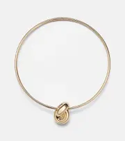 [Jennifer Fisher] Jennifer Fisher Thin Knot 10kt gold choker One Size gold