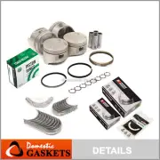Pistons Bearings Rings Fit 91-98 Mazda Protege Miata Ford Escort 1.8 BP (for: Ford)