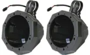 Universal 6.5inch Cage-Mounted Speaker Pods w/1.50" Clamps and Unloaded