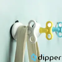 在飛比找momo購物網優惠-【dipper】強力吸盤壁掛-中(白色)